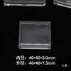 Caixa de Armazenamento Quadrada de Acrílico Transparente Sem Arranhões Caixa de Proteção para Coleção de Moedas de Ouro Moedas de Prata Selos 20/30/40mm