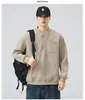 Ropa de Hombre Fengshe / Sudadera gruesa con forro polar para hombre, chaqueta larga de manga larga de moda resistente, novedad otoño e invierno 2026