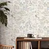 Revestimento de parede autoadesivo estilo ins com folhas transfronteiriço, papel de parede à prova d'água e à prova de umidade, adesivo decorativo para renovação de parede de fundo de dormitório e quarto