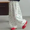 Pantalones Casuales de Primavera para Niñas 2026 Nueva Moda Pantalones de Primavera y Otoño para Niños Jeans Sueltos de Gato de Dibujos Animados