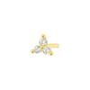 Far Sanskrit S925 Brincos de Trevo de Prata Esterlina Feminino Europeu e Americano Transfronteiriço Requintado Pequeno Zircon Brincos Moda Simples
