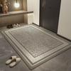 Felpudo de entrada moderno y sencillo para el hogar, felpudo de entrada, alfombra de pelo antideslizante resistente al desgaste de alta calidad, se puede cortar