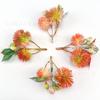 Cabeça de Flor Simulada Cabeça de Flor Qiankun de Três Pontas DIY Feito à Mão Guirlanda Floral Presilha de Cabelo Flor Adereços Decoração de Casamento Ornamentos