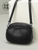 Bolsa de Couro Bovino de Primeira Camada para Mulheres, Zíper de Três Camadas, Nova Moda 2026 Bolsa de Ombro de Couro Genuíno, Bolsa Transversal, Bolsa Pequena Casual