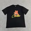 Venta a largo plazo de la serie Corteiz Devil Island, con un estampado de logo de letras en una camiseta de cuello redondo y manga corta, un estilo de algodón ajustado para ventas transfronterizas