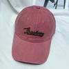 Gorra de béisbol bordada con letras tridimensionales de moda coreana para hombre y mujer, gorra informal de primavera y verano, suave y combinable, parasol.