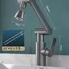Torneira de Cozinha de Cobre Fino para Pia de Banheiro, Torneira de Lavatório com Braço Mecânico, Torneira de Lavatório