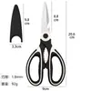 Tijeras Panda en Stock, Tijeras de Cocina Domésticas de Acero Inoxidable, Tijeras Multifuncionales Afiladas para Huesos de Pollo, Tijeras de Cocina para Alimentos