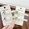 Pinza para el Cabello Estilo Chanel Perla Blanca Pinza de Pato Pasador Elegante Pinza para Flequillo Pinza Lateral Accesorio Versátil para el Cabello Mayoreo