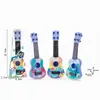 Ukulele de brinquedo guitarra pequena infantil modelo 890-B49 brinquedo de instrumento musical guitarra mini de quatro cordas