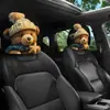 Funda de reposacabezas de coche de dibujos animados linda, funda de cojín de coche de animales, funda de almohada para cuello de coche suave