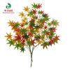 Simulación hoja de arce rojo Verdor hoja de árbol falso ramas decorativas de jardín Mini accesorios de hoja de arce pequeño ramas de simulación