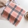 Xale Cachecol Quente Xadrez Estilo Coreano Imitação de Caxemira Unissex À Prova de Frio Outono Inverno Moda Versátil Franja Wai