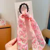 Faixa de Cabelo Headwear Kuromi Desenho Animado Floral Pérola para Meninas Corda de Laço de Cabelo Doce Infantil Trançada Elástico Fofo