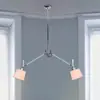 Lámpara de techo de brazo mecánico italiano de brazo largo para comedor, estudio, sala de estar, candelabro plegable ajustable, retráctil, candelabro de doble cabeza