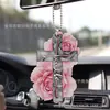 Acessórios para Espelho Retrovisor de Carro Borboleta Rosa Púrpura de Novo Produto Transfronteiriço Pingente de Decoração de Árvore de Natal Carro