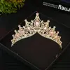 Coroa de Noiva Barroca Retro Transfronteiriça com Strass Marquise, Faixa de Cabeça para Cerimônia de Maioridade, Acessório de Cabelo Estilo Palácio, Coroa de Princesa Rainha