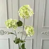 3 flores artificiais de hortênsia, flores artificiais de bola de neve para arranjos de corredor de casamento, decoração de hotel e casa