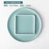 Molde para Galletas Cuadrado Redondo con Forma de Ola, Juego de Cortadores de Fondant con Marco Rectangular Arqueado para Bendiciones, Herramientas para Hornear