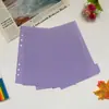 Páginas Divisoras de Hojas Sueltas, Páginas Divisoras Moradas Opacas de PP, Inserciones Divisoras de PP de Hojas Sueltas, Páginas Interiores Recargables