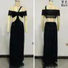 Ropa de mujer para comercio exterior, nueva colección de verano de Amazon, ropa de mujer de moda, strapless sexy, ajustada, de color liso, vestido de malla transparente