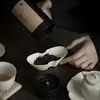 Herramientas de té de arcilla con ceniza vegetal de las dinastías Tang y Song, Accesorios para la ceremonia del té, Utensilios para ofrecer y contemplar el té, Taza de té de cerámica, Juego de té Kung Fu, Herramientas de té