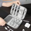 Bolsa de almacenamiento digital transfronteriza, bolsa multifunción para auriculares, banco de energía, bolsa organizadora de cable de datos de gran capacidad, caja de almacenamiento de disco U