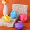 Cepillo de Champú Artefacto Cepillo de Champú de Silicona Limpieza del Cuero Cabelludo Peine Suave para Baño Herramienta de Peluquería Cepillo de Masaje para Baño