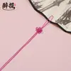 Pequeño Nudo de Hilo de Jade Nudo Chino Colgante con Borla Adorno Lanyard para Unidad USB Empaque Caja de Regalo Bolsa de Té DIY Venta Directa del Fabricante