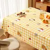 Mantel Cuadros Minimalista Impermeable a Prueba de Aceite Lavable Estilo Ins Mantel para Mesa de Comedor Modelo Nuevo 2026 Cubierta de Mesa de Café para el Hogar de PVC