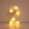 Venta caliente 26 luces de letras inglesas LED símbolo modelado luces digitales atmósfera de cumpleaños confesión propuesta luces de colores decorativas