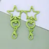 Llavero de Cangrejo Estrella de Cinco Puntas Pintado de Colores Colgante de Muñeca Color Macarrón Accesorio para Cadena de Teléfono Pequeño Adorno Colgante