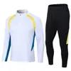 2421 Traje de Treinamento de Futebol com Placa Leve Estampa Terno Adulto Traje de Futebol com Placa Leve Traje de Competição Esportiva Traje de Treinamento com Meio Zíper