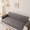 Almofada de sofá em tecido escovado de formato especial, cor sólida, design de peça única, antiderrapante, resistente ao desgaste, quente e lavável, para proteger sofás de sala de estar