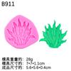 Plantas Acuáticas Serie Marina DIY, Cangrejos Grandes y Pequeños, Moldes de Silicona para Pastel de Fondant de Chocolate, Difusor de Jabón Hecho a Mano Paisajismo