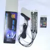 Luz de Ambiente para Coche RGB USB 36 Luces Una para Cuatro Colorida Interior del Coche Pie Control por Sonido App Luz de Ambiente para Coche
