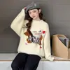 Suéter de Terciopelo de Visón para Niñas Invierno 2026 Nuevo Estilo Ropa Interior Térmica para Niños Tejidos Suéter Grueso de Lana para Niñas Grandes