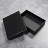Caixa de Embalagem de Presente Exquisita Caixa de Presente Preta Caixa Retangular para Carteira Masculina