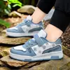 Estilo Novo Primavera e Outono Transfronteiriço Tênis de Skate para Crianças Grandes e Médias Meninos Sapatos de Menino Tênis Esportivos Casuais Feminino Versátil Moda