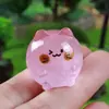 Nuevos Adornos Luminosos de Gatito Lindo para Escritorio Accesorios para Joyería DIY Resina Estereoscópica Decoraciones para Jardinería de Paisaje Micro