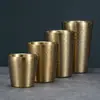 Copo Colmeia de Aço Inoxidável 304 Camada Dupla Martelado Coreano Copo de Água Copo para Cerveja Suco Bebida Copo de Café Colmeia