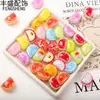 Novas Fatias de Frutas em Formato de Dumpling Acessórios de Acrílico Cola de Creme para DIY Capa de Celular Grampo de Cabelo Materiais de Joalheria