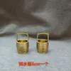 Adornos de Cubo de Latón, Adornos Exquisitos y Creativos para Escritorio y Entrada, Artesanías de Cobre, un Cubo de Lingotes de Oro, Decoración de Cubo Grande