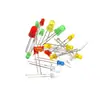 Adequado para Lâmpadas de Diodo Emissor de Luz LED de 3mm 5mm F3 F5 Vermelho Verde Amarelo Azul Branco Lâmpada Experimental de Conexão Direta
