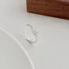 Anel de Prata Esterlina S925 Design Feminino Simples Liso Anel de Prata Nicho Alto Padrão Anel Antidesgaste Joias Atacado