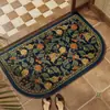 Alfombrilla de Baño Estilo Maillard con Sensación de Lujo Ligero y Gama Alta, Absorbente de Agua, Resistente a la Suciedad, Alfombrilla de Diatomeas para Entrada de Baño