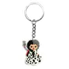 Serie de Halloween Más Vendida Transfronteriza Dibujo Animado Goma Suave de PVC Llavero de Metal Colgante para Bolso Accesorio Decorativo Pequeño DIY