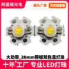 Lámpara LED de alta potencia de 1 W y 3 W, color blanco cálido positivo, doble temperatura de color, con cuentas de lámpara de placa, 2 cuentas de lámpara LED de 3 W de imitación de lúmenes, alto brillo