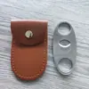 Tijeras para Cigarros de Doble Filo de Acero Inoxidable con Patrón Damasco, Cortador de Cigarrillos, Pinzas Portátiles para Cigarros de Doble Filo, Regalo