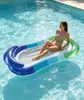 Bote Flutuante Inflável do Fabricante Original, Cadeira de Piscina Inflável, Cama Flutuante Aquática para Adultos, Cadeira de Piscina com Rede